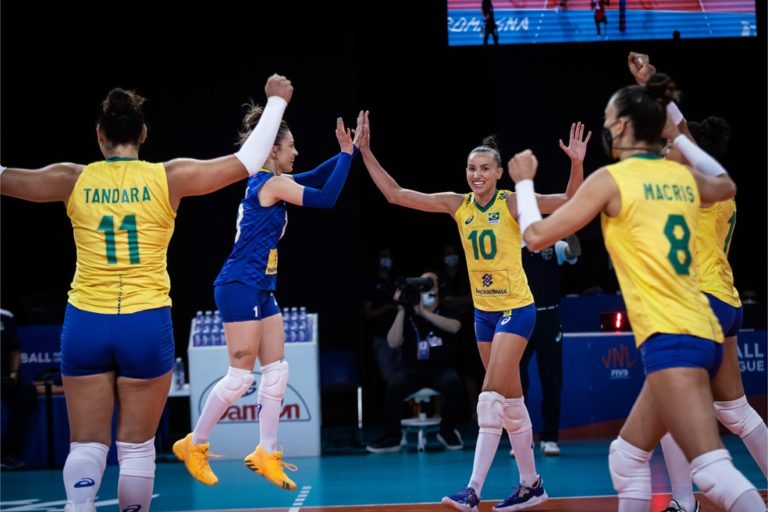 LIGA DAS NAÇÕES DE VÔLEI. FEMININO. BRASIL. ALEMANHA.