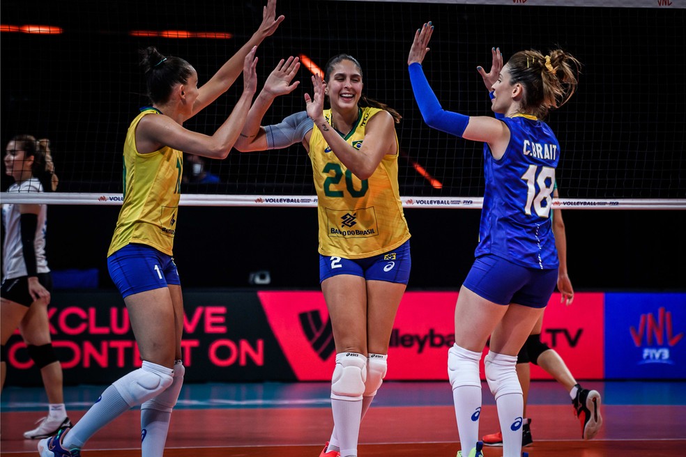 LIGA DAS NAÇÕES DE VÔLEI FEMININO. BRASIL. TAILÂNDIA.