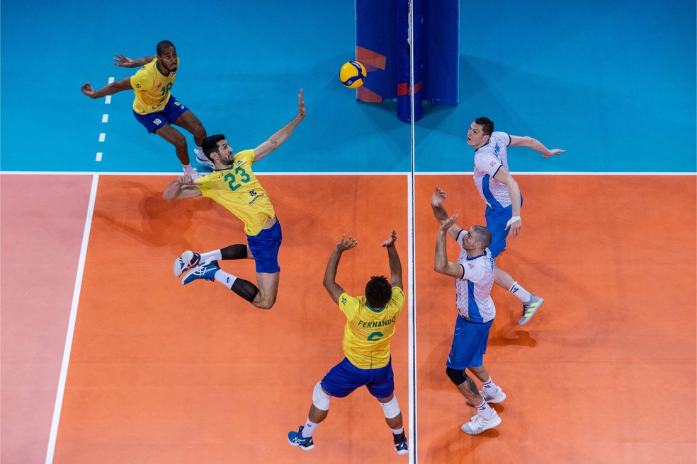LIGA DAS NAÇÕES DE VÔLEI MASCULINO. BRASIL. ESLOVÊNIA.
