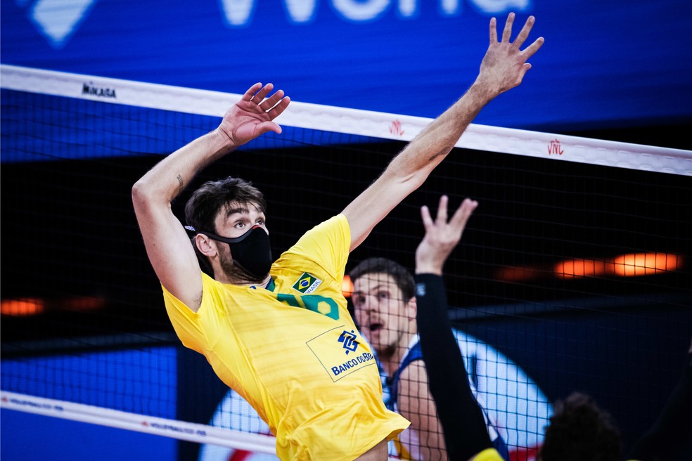 LIGA DAS NAÇÕES DE VÔLEI MASCULINO. BRASIL. ITÁLIA.