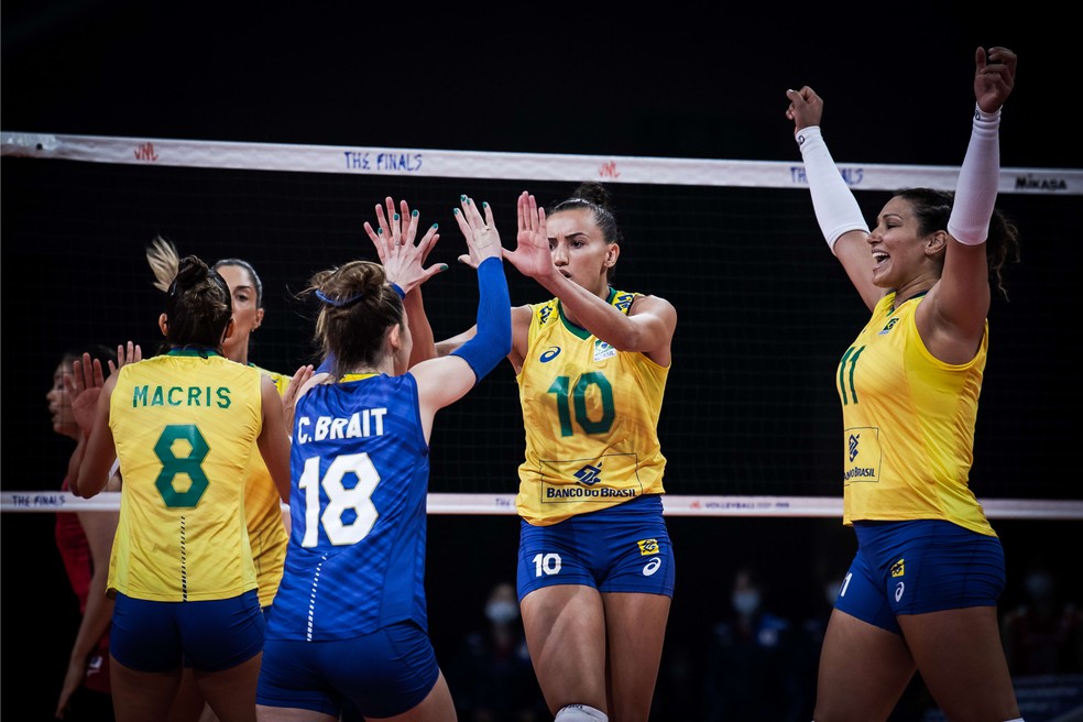 LIGA DAS NAÇÕES DE VÔLEI FEMININO. SEMIFINAL. JOGO ÚNICO. PARTIDA ÚICA. BRASIL. CLASSIFICADO. JAPÃO. ELIMINADO.