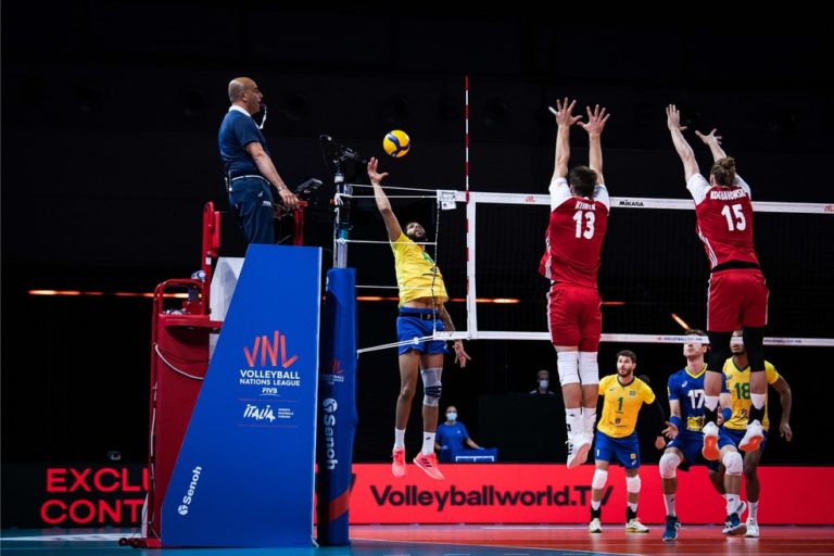 LIGA DAS NAÇÕES DE VÔLEI MASCULINO. BRASIL. Polônia.