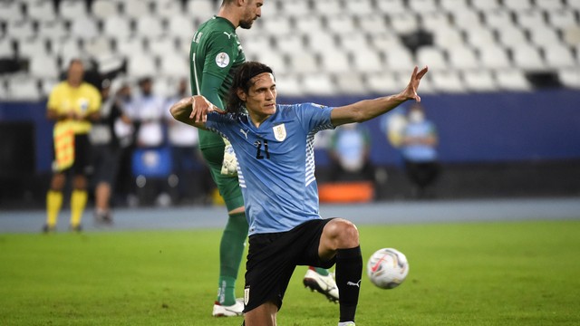 COPA AMÉRICA DE 2021. PRIMEIRA FASE. QUINTA RODADA. GRUPO A. URUGUAI. SEGUNDO COLOCADO. PARAGUAI. TERCEIRO LUGAR. CHILE. QUARTO LUGAR.