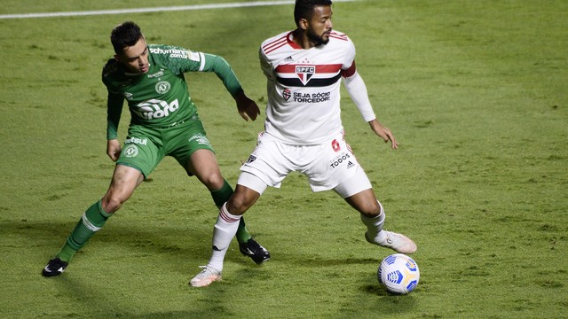 CAMPEONATO BRASILEIRO DA SÉRIE A DE 2021. PRIMEIRA FASE. QUARTA RODADA. CHAPECOENSE-SC. SÃO PAULO-SP.