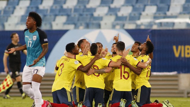 COPA AMÉRICA DE 2021. PRIMEIRA FASE. PRIEMIRA RODADA. GRUPO B. COLÔMBIA. EQUADOR.