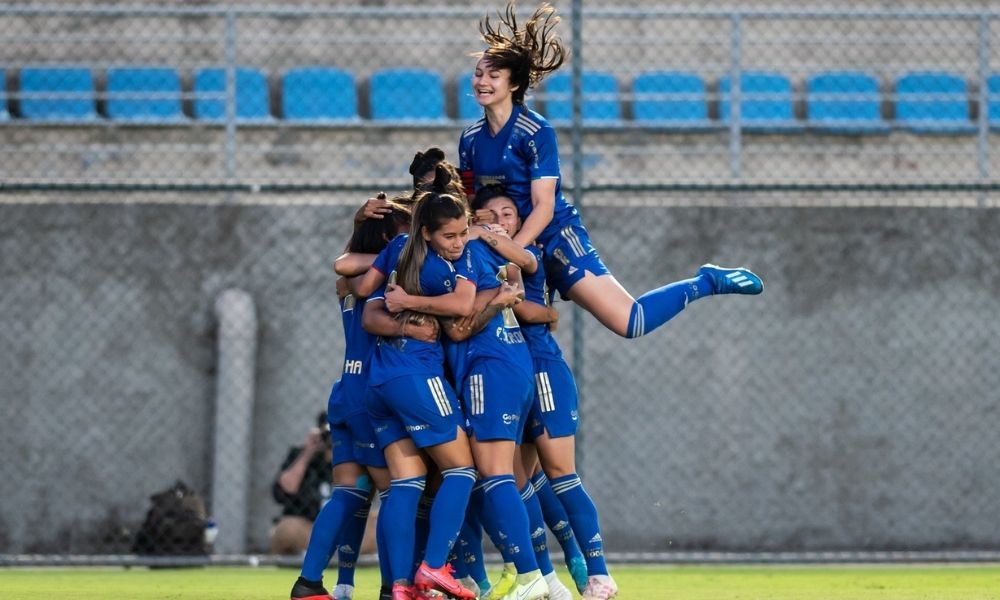 CAMPEONATO BRASILEIRO DE FUTEBOL FEMININO DA SÉRIE A1 D E2021. PRIMEIRA FASE. DÉCIMA QUARTA RODADA. CRUZEIRO-MG. BAHIA-BA.
