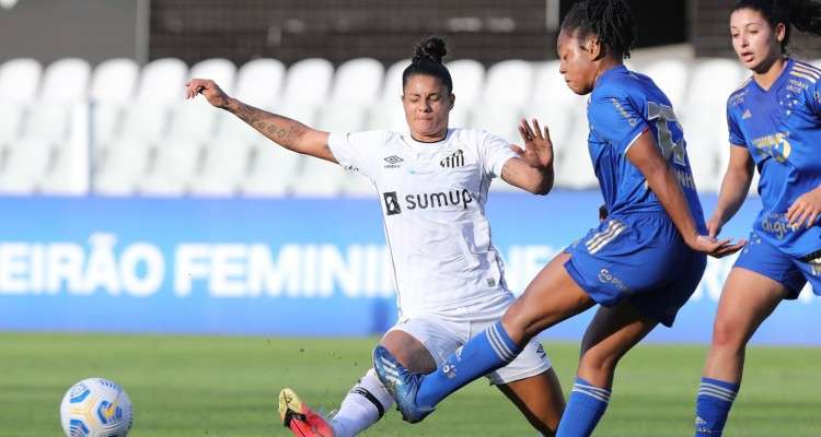 CAMPEONATO BRASILEIRO DE FUTEBOL FEMININO DA SÉRIE A 1 DE 2021. PRIMEIRA FASE. DÉCIMA QUINTA RODADA. SANTOS-SP. QUARTO LUGAR. CRUZEIRO-MG. DÉCIMO PRIMEIRO LUGAR.