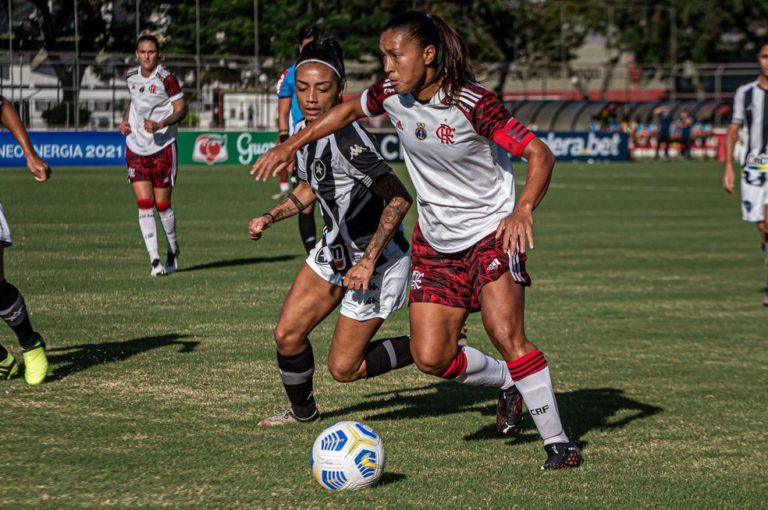 CAMPEONATO BRASILEIRO DE FUTEBOL FEMININO DA SÉRIE A1 DE 2021. PRIEMIRA FASE. DÉCIMA TERCEIRA RODADA. FLAMENGO-RJ. BOTAFOGO-RJ.