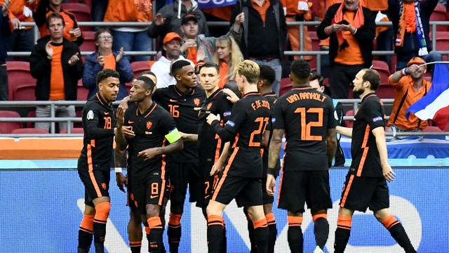 EUROCOPA DE 2021. PRIMEIRA FASE. TERCEIRA RODADA. GRUPO C. HOLANDA. PRIMEIRO COLOCADO. MACEDÔNIA DO NORTE. QUARTO LUGAR.