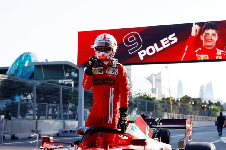 FÓRMULA 1 DE 2021. CHARLES LECLERC. GRANDE PRÊMIO DO AZERBAIJÃO.
