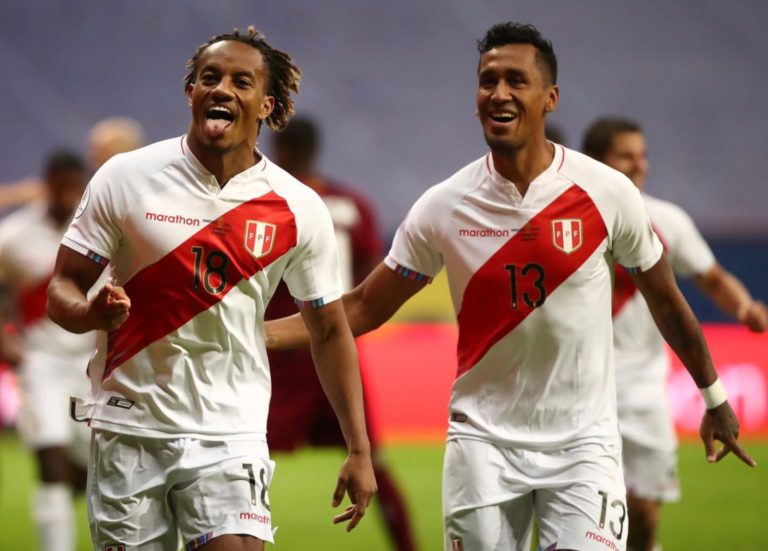 COPA AMÉRICA DE 2021. PRIMEIRA FASE. GRUPO B. QUINTA RODADA. PERU. SEGUNDO LUGAR. VENEZUELA. QUINTO LUGAR. COLÔMBIA. TERCEIRO LUGAR.