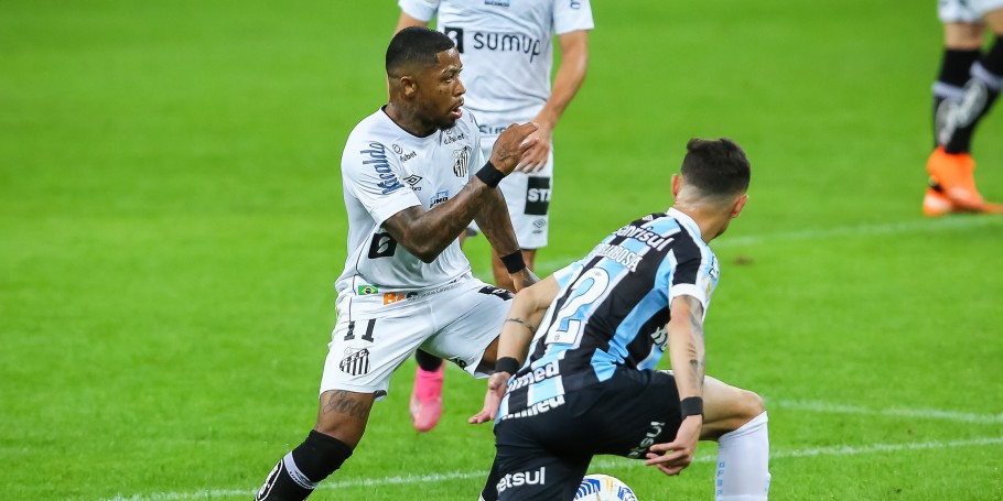 CAMPEONATO BRASILEIRO DA SÉRIE A DE 2021. PRIMEIRA FASE. SEXTA RODADA. GRÊMIO-RS. SANTOS-SP.