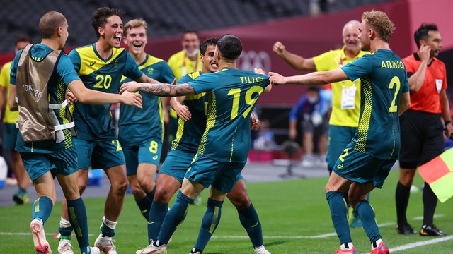 JOGOS OLÍMPICOS DE TÓQUIO DE 2020. 2021. PRIMEIRA FASE. FUTEBOL MASCULINO. GRUPO C. AUSTRÁLIA. ARGENTINA.