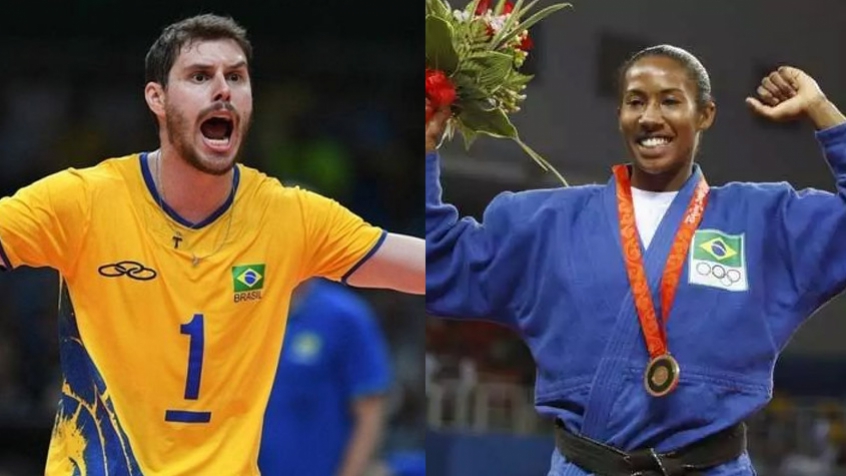 PORTA-BANDEIRAS. BRUNINHO. VÔLEI. JUDÔ.