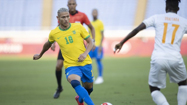 JOGOS OLÍMPICOS DE TÓQUIO DE 2020. 2021. PRIMEIRA FASE. SEGUNDA RODADA. FUTEBOL MASCULINO. GRUPO D. BRASIL. COSTA DO MARFIM.