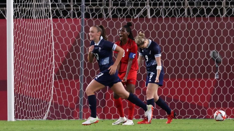 JOGOS OLÍMPICOS DE TÓQUIO DE 2020. 2021. PRIMEIRA FASE. TEREIRA RODADA. GRUPO A. GRÃ-BRETANHA. 7 PONTOS. CLASSIFICADO. CANADÁ. SEGUNDO LUGAR. 5 PONTOS. CLASSIFICADO.