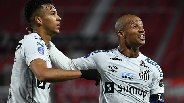 COPA SUL-AMERICANA DE 2021. OITAVAS DE FINAL. JOGO DE VOLTA. SEGUNDA PARTIDA. SANTOS-SP. BRASIL. CLASSIFICADO. INDEPENDIENTE. ARGENTINA. ELIMINADO. QUARTAS DE FINAL. JOGO DE IDA. JOGO DE VOLTA. SANTOS-SP. BRASIL. LIBERTAD. PARAGUAI.