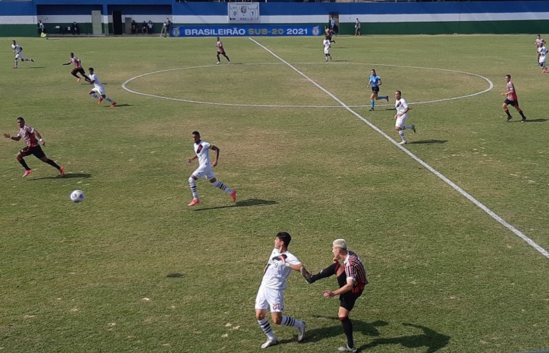 CAMPEONATO BRASILEIRO DE FUTEBOL SUB-20 DE 2021. PRIMEIRA FASE. SEXTA RODADA. VASCO-RJ. SÃO PAULO-SP.
