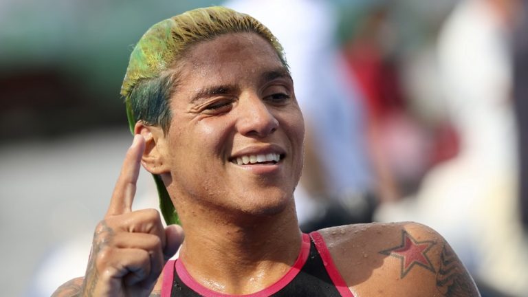 JOGOS OLÍMPICOS DE TÓQUIO DE 2020. 2021. MARATONA AQUÁTICA. ANA MARCELA. MEDALHA DE OURO.
