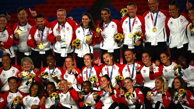 JOGOS OLÍMPICOS DE TÓQUIO DE 2020. 2021. FINAL. JOGO ÚNICO. PARTIDA ÚNICA. FUTEBOL FEMININO. CANADÁ. CAMPEÃ. MEDALHA DE OURO. SUÉCIA. VICE-CAMPEÃO. MEDALHA DE PRATA.