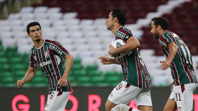 TAÇA LIBERTADORES DA AMÉRICA DE 2021. QUARTAS DE FINAL. JOGO DE IDA. PRIEMIRA PARTIDA. FLUMINENSE-RJ. BRASIL. BARCELONA DE GUAYQUIL. EQUADOR.