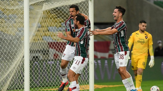 TAÇA LIBERTADORES DA AMÉRICA DE 2021. OITAVAS DE FINAL. JOGO DE VOLTA. SEGUNDA PARTIDA. FLUMINENSE-RJ. BRASIL. CLASSIFICADO. CERRO PORTEÑO. PARAGUAI. QUARTAS DE FINAL. FLUMINENSE-RJ. BRASIL. FLUMINENSE-RJ. BRASIL. BARCELONA DE GUAYAQUIL. EQUADOR.