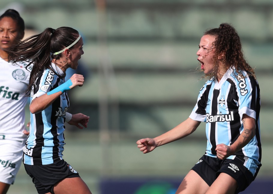 CAMPEONATO BRASILEIRO DE FUTEBOL FEMININO DA SÉRIE A1 D E2021. QUARTAS DE FINAL. JOGO DE IDA. PRIMEIRA PARTIDA. GRÊMIO-RS. PALMEIRAS-SP.