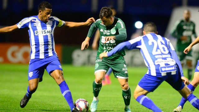 CAMPEONATO BRASILEIRO DA SÉRIE B DE 2021. PRIMEIRA FASE. DÉCIMA SÉTIMA RODADA. AVAÍ-SC. GUARANI-SP.