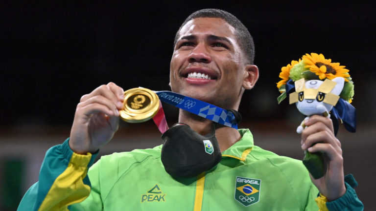 BOXE. NOGOS OLÍMPICOS DE TÓQUIO DE 2020. 2021. BOXE. HEBERT CONCEIÇÃO. MEDALHA DE OURO.