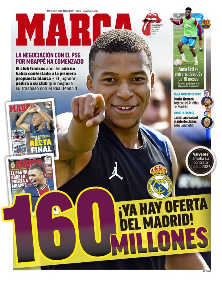 MBAPPE. REAL MADRID. ESPANHA. PARIS SAINT-GERMAIN. FRANÇA.