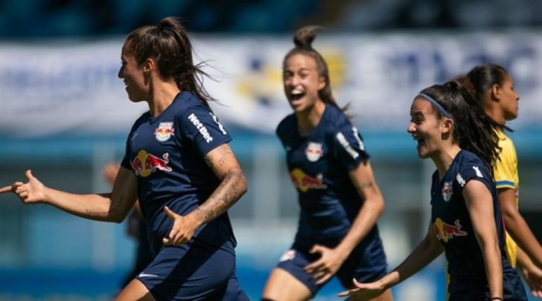 CAMPEONATO BRASILEIRO DE FUTEBOL FEMININO DA SÉRIE A2 DE 2021. SEMIFINAL. JOGO DE IDA. RED BULL BRAGANTINO-SP. ESMAC-PA. JOGO DE IDA.
