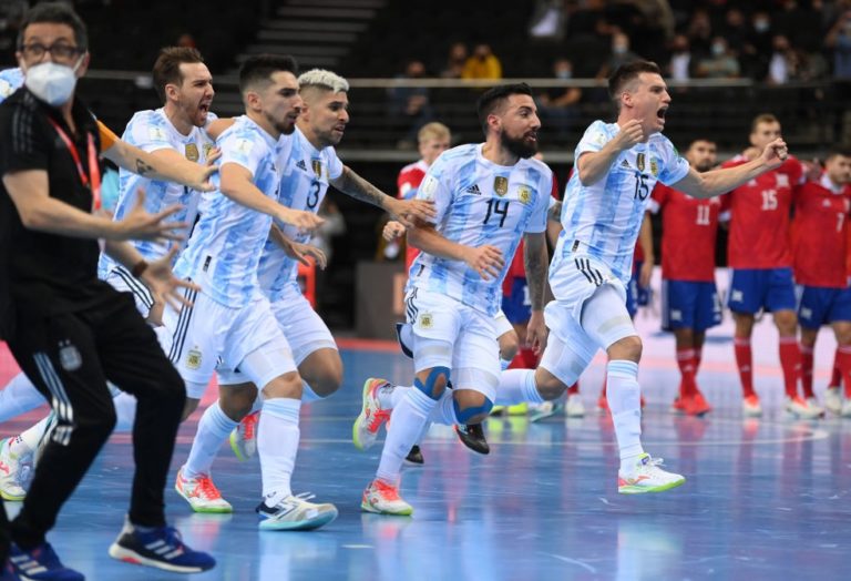 COPA DO MUNDO DE FUTSAL DE 2021. QUARTAS DE FINAL. JOGO ÚNICO. PARTIDA ÚNICA. ARGENTINA. CLASSIFICADA. RÚSSIA. ELIMINADA. SEMIFINAL. BRASIL. CONTRA. ARGENTINA. JOGO ÚNICO. PARTIDA ÚNICA.