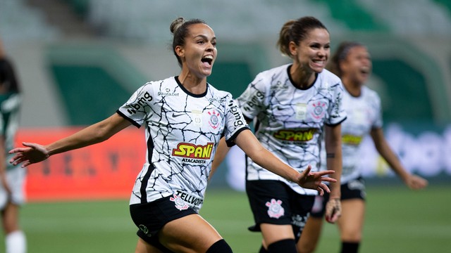 CAMPEONATO BRASILEIROD E FUTEBOL FEMININO DA SÉRIE A1 DE 2021. FINAL. PRIMEIRO JOGO. JOGO DE IDA. CORINTHIANS-SP. PALMEIRAS-SP.