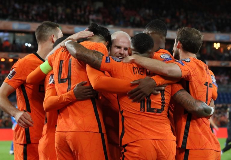 ELIMINATÓRIAS DA COPA DO MUNDO DE 2022. CATAR. PRIEMIRA FASE. OITAVA RODADA. UEFA. UNIÃO DAS ASSOCIAÇÕES EUROPEIAS DE FTEBOL. HOLANDA. NORUEGA. TURQUIA. MONTENEGRO. GIBRALTAR. LETÔNIA. GRUPO G.