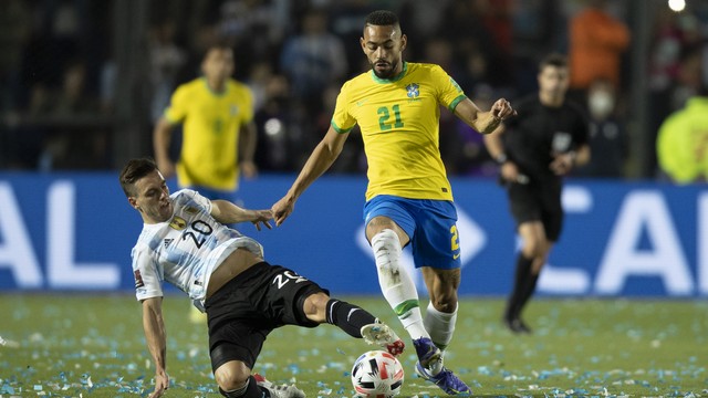 ELIMINATÓRIAS DA COPA DO MUNDO DE 2022. PRIEMIRA FASE. DÉCIMA QUARTA RODADA. ARGENTINA. BRASIL. COPA DO MUNDO DE 2022. CATAR. CONMEBOL. CONFEDERAÃO SUL-AMERICANA DE FUTEBOL.