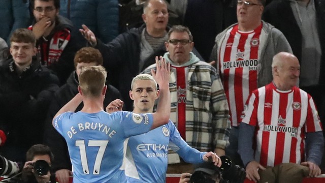 CAMPEONATO INGLÊS. TEMPORADA 2021.2022. PREMIER LEAGUE. MANCHESTER CITY. INGLATERRA. BRENTFORD. INGLATERRA. VIGÉSIMA RODADA.
