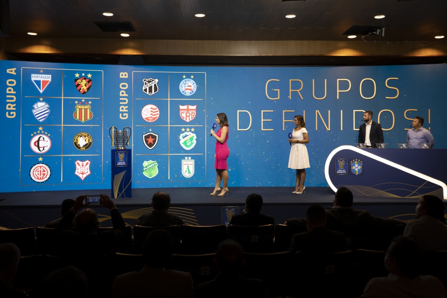 COPA DO NORDESTE DE 2022. SORTEIO. GRUPO A. FORTALEZA-CE. SPORT-PE. CSA-AL. SAMPAIO CORRÊA-MA. CAMPINENSE-PB. GLOBO-RN. ATLÉTICO DE ALAGOINHAS-BA. SERGIPE-SE. GRUPO B. BAHIA-BA. CEARA-CE. NÁUTICO-PE. CRB-AL. BOTAFOGO-PB. ALTOS-PI. FLORESTA-CE. SOUSA-PB.