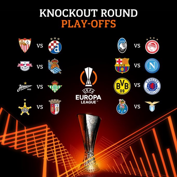 SEGUNDA FASE DA LIGA EUROPA. TEMPORADA 2021. 2022.