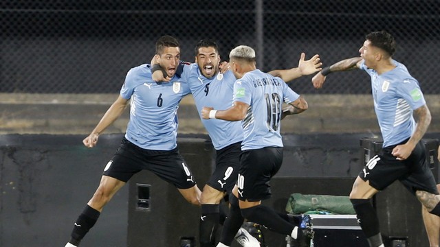 ELIMINATÓRIAS DA COPA DO MUNDO DE 2022. CATAR. CONMEBOL. CONFEDERAÇÃO SUL-AMERICANA DE FUTEBOL. PRIEMIRA FASE. DÉCIMA SEXTA RODADA. URUGUAI. VENEZUELA.