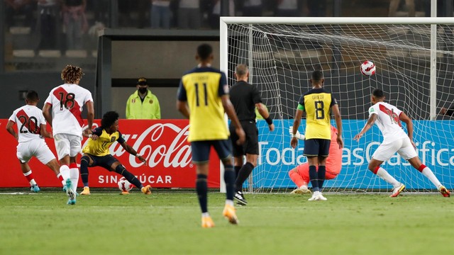 ELIMINATÓRIAS DA COPA DO MUNDO DE 2022. CATAR. CONMEBOL. CONNFEDERAÇÃO SUL-AMERICANA DE FUTEBOL. PRIEMIRA FASE. DÉCIMA SEXTA RODADA. EQUADOR. PERU.