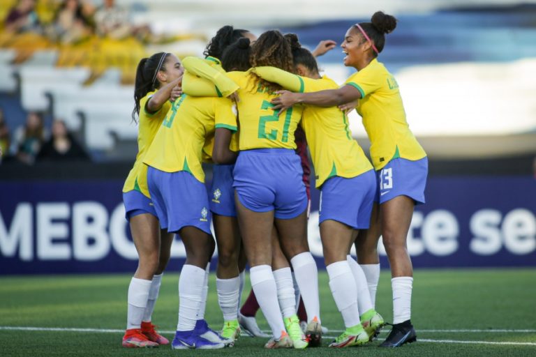 SUL AMERICANO DE FUTEBOL FEMININO SUB-17 DE 2022. PRIMEIRA FASE. QUINTA RODADA. BRASIL. VENEZUELA.