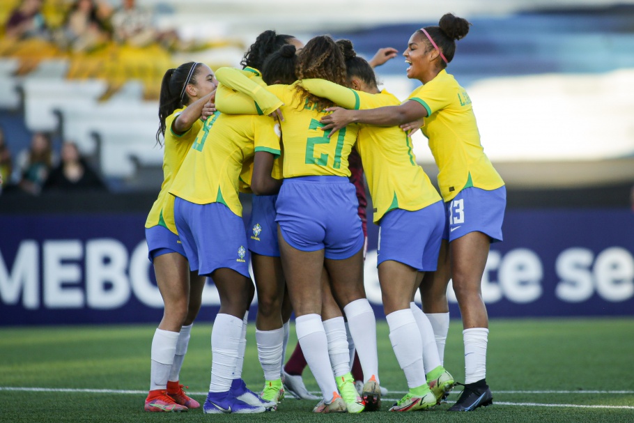 SUL AMERICANO DE FUTEBOL FEMININO SUB-17 DE 2022. PRIMEIRA FASE. QUINTA RODADA. BRASIL. VENEZUELA.