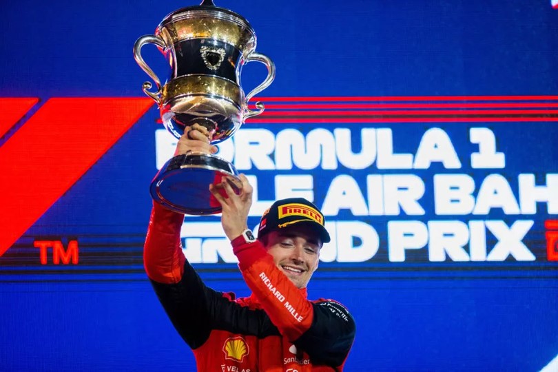 FÓRMULA 1. GRANDE PRÊMIO DO BAHREIN. CHARLES LECLERC. FERRARI. ITÁLIA. DOBRADINHA.