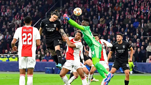 LIGA DOS CAMPEÕES DA EUROPA TEMPORADA 2021.2022. OITAVAS DE FINAL. JOGO DE VOLTA. SEGUNDA PARTIDA. BENFICA. PORTUGAL. CLASSIFICADO. AJAX. HOLANDA. ELIMINADO.