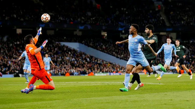 LIGA DOS CAMPEÕES DA EUROPA. TEMPORADA DE 2021. 2022. OITAVAS DE FINAL. JOGO DE VOLTA. SEGUNDA PARTIDA. MANCHESTER CITY. INGLATERRA. CLASSIFICADO. SPORTING. PORTUGAL. INGLATERRA.