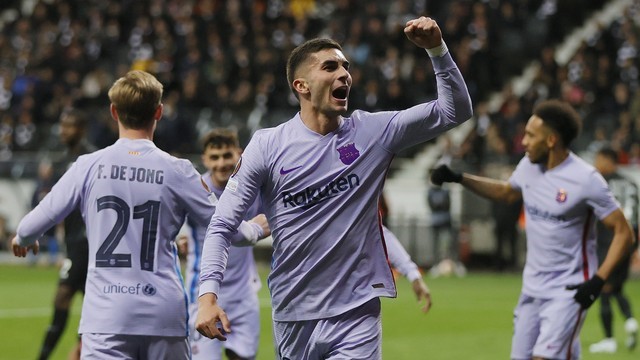 LIGA EUROPA. TEMPORADA 2021.2022. QUARTAS DE FINAL. PRIMEIRO JOGO. JOGO DE IDA. BARCELONA. ESPANHA. EINTRACHT FRANKFURT. ALEMANHA.