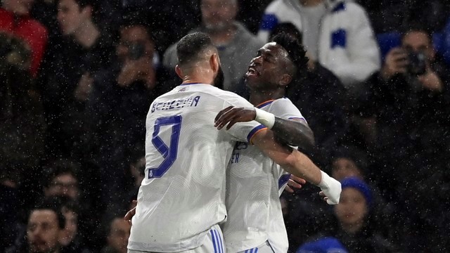 LIGA DOS CAMPEÕES FDA EUROPA. TEMPORADA DE 2021.2022. QUARTAS DE FINAL. JOGO DE IDA. PRIMEIRO JOGO. REAL MADRID. ESPANHA. CHELSEA. INGLATERRA.