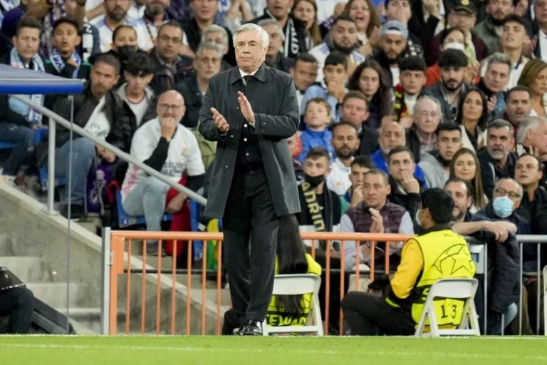 CARLO ANCELOTTI. ITÁLIA. REAL MADRID. ESPANHA. QUINTA FINAL. LIGA DOS CAMPEÕES DA EUROPA. TEMPORADA 2021.2022.