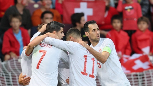 LIGA DAS NAÇÕES. PRIMEIRA FASE. LIGA A. GRUPO 2. TERCEIRA RODADA. SUÍÇA. ESPANHA.