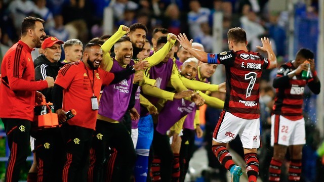 TAÇA LIBERTADORES DA AMÉRICA DE 2022. SEMIFINAL. JOGO DE IDA. PRIMEIRA PARTIDA. VÉLEZ SARSFIELD. ARGENTINA. FLAMENGO-RJ. BRASIL.